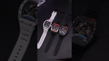 New Skeleton Dial Automatic Mechanical Movement Watch Men Fashion Sport Wristwatches Waterproof Male Clock Reloj Hombre 9190-14