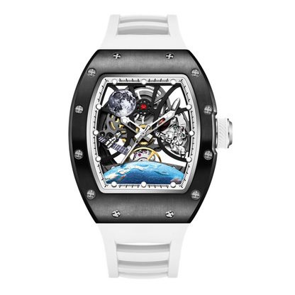New Skeleton Dial Automatic Mechanical Movement Watch Men Fashion Sport Wristwatches Waterproof Male Clock Reloj Hombre 9190-14