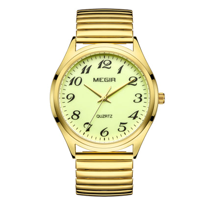 MEGIR Luxury Couple Watches Waterproof Quartz Watch for Lover Stainless Steel Men Women Wristwatches Clock Relogio Masculino 1088