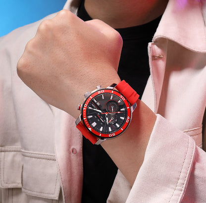 MEGIR Luxury Military Watches for Men Fashion Sport Quartz Wristwatch Waterproof Silicone Band Male Clock Chronograph with Date 2224