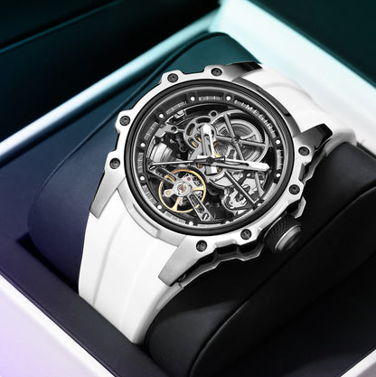 MEGIR Fashion Men's Full Automatic Watches Hollow Out Luminous Sports Mechanical Watch Waterproof Wristwatches Reloj Hombre 2243