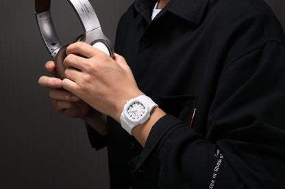 MEGIR 43MM Irregular Dial Men Watches Quartz Waterproof Sport Casual Wristwatch Clock Date Gifts for Man Reloj Hombre 8119