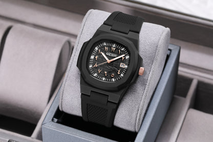 MEGIR 43MM Irregular Dial Men Watches Quartz Waterproof Sport Casual Wristwatch Clock Date Gifts for Man Reloj Hombre 8119