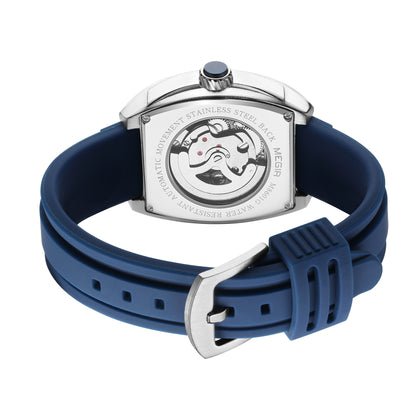 MEGIR Original Luxury Sport Watch for Men Silicone Band Automatic Mechanical Movement WristWatches Luminous Clock Reloj Hombre 8601