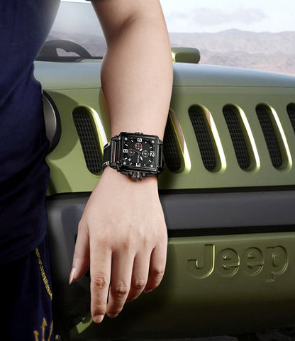 MEGIR Top Brand Watches for Men Waterproof Leather Quartz Wrist Watch Luminous Chronograph Date Calendar Men Clock Reloj Hombre 2061