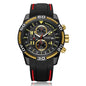 MEGIR Fashion Sports Watches for Mens Luxury Quartz Casual Wristwatch Relogio Masculino Man Chronograph Silicone Strap Clock 2045