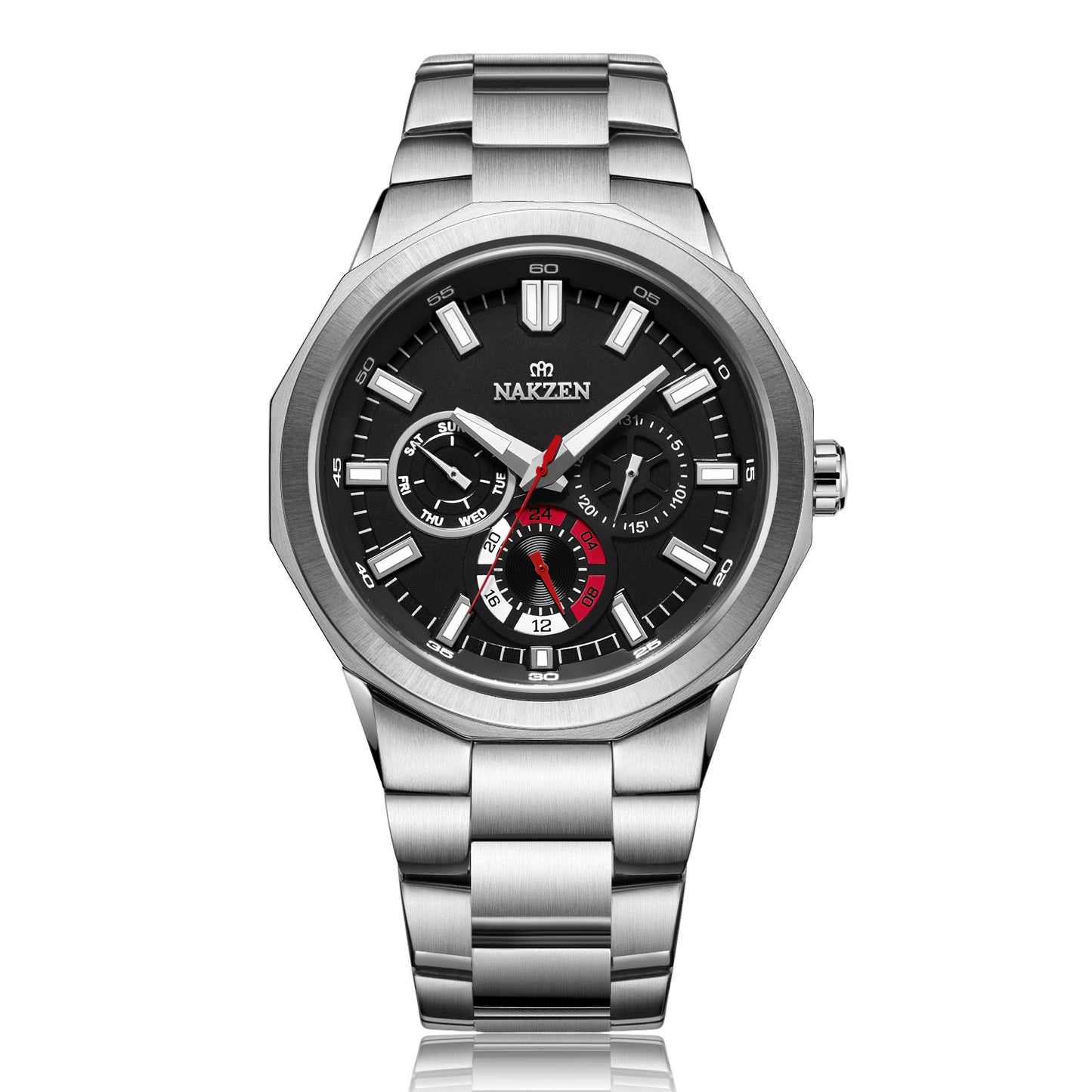 NAKZEN 2020 Quartz Watch Men Top Brand Luxury Waterproof Wristwatch Male Business Military Relogio Masculino Clock +Box 5038