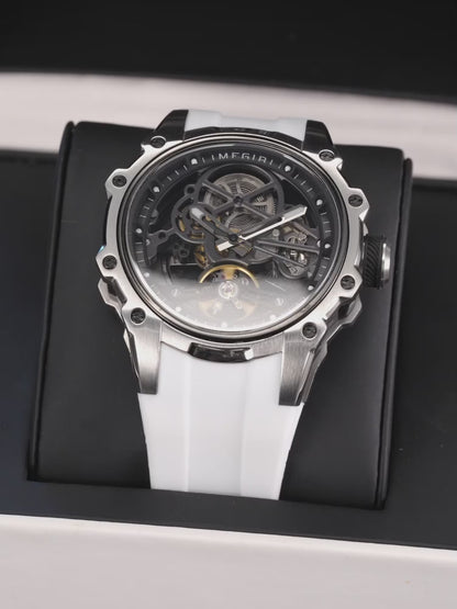 MEGIR Fashion Men's Full Automatic Watches Hollow Out Luminous Sports Mechanical Watch Waterproof Wristwatches Reloj Hombre 2243